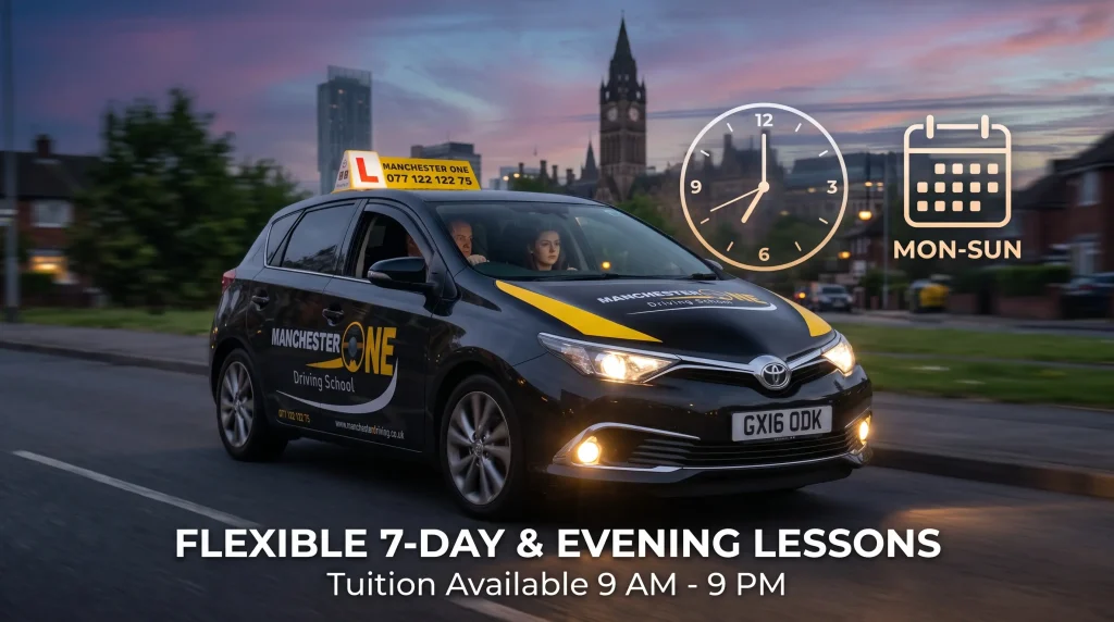 Evening and Weekend Driving Lessons in Manchester