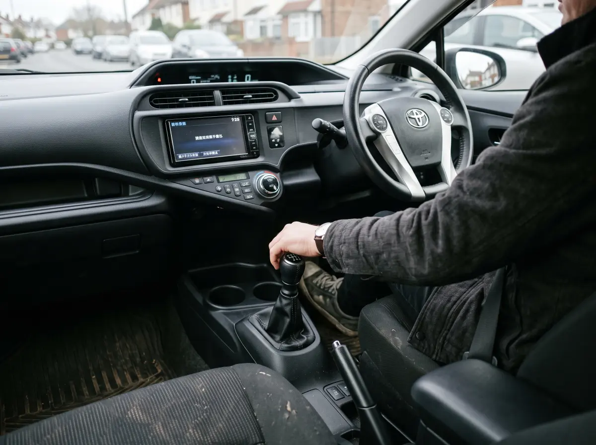 Manual driving lessons clutch and gear control